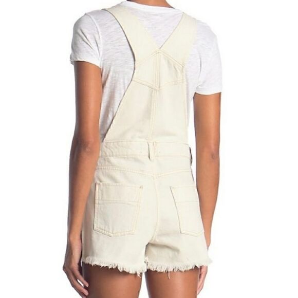 NEW $108 Free People Sunkissed Shortall Denim - Picture 5 of 11